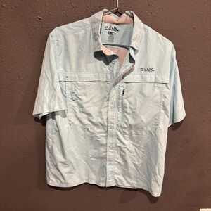 Mens Salt Life Button Down Fishing Shirt